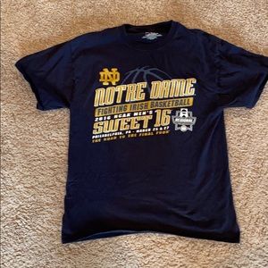 Navy Norte Dame sweet 16 t-shirt